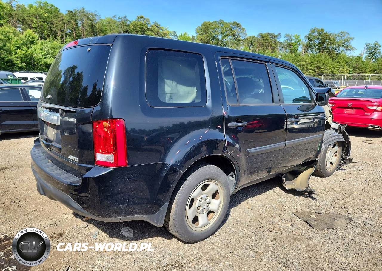 2013 Honda Pilot Lx VIN:5FNYF4H28DB082016 - 3