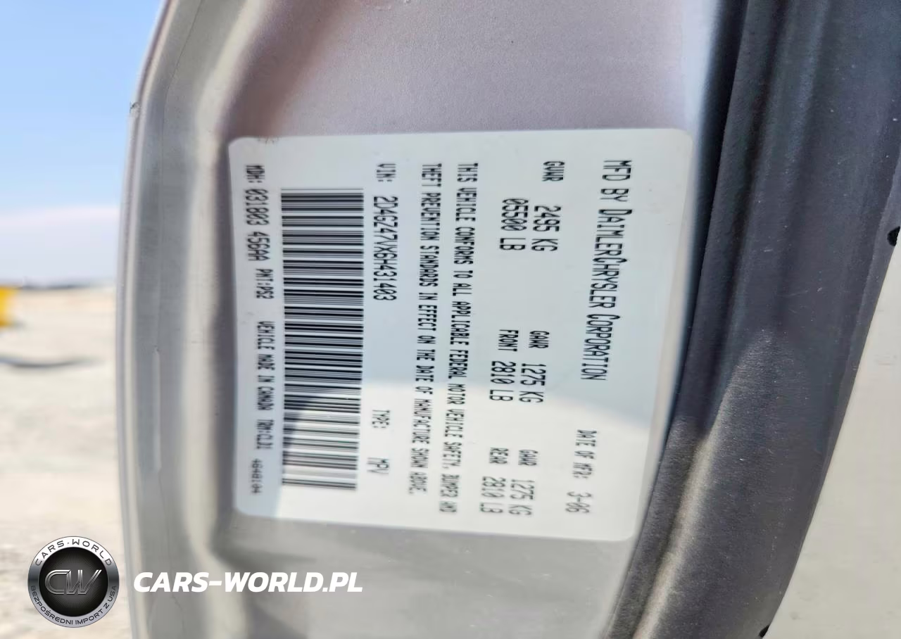2006 Dodge Magnum Sxt VIN:2D4GZ47VX6H431403 - 12