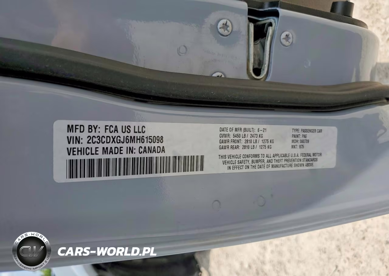2021 Dodge Charger Scat Pack VIN:2C3CDXGJ6MH615098 - 13