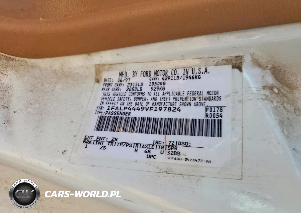 1997 Ford Mustang VIN:1FALP4449VF197824 - 12