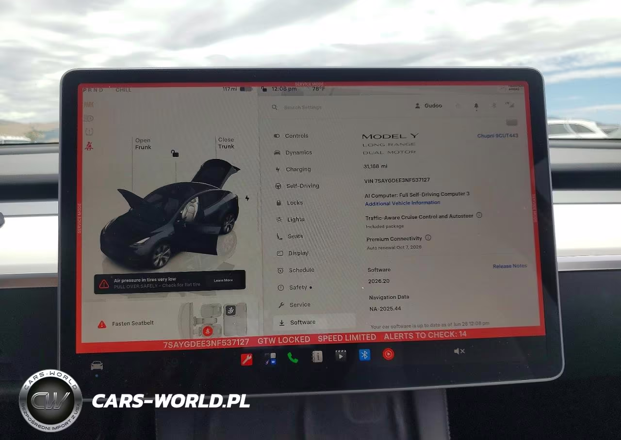 2022 Tesla Model Y VIN:7SAYGDEE3NF537127 - 9