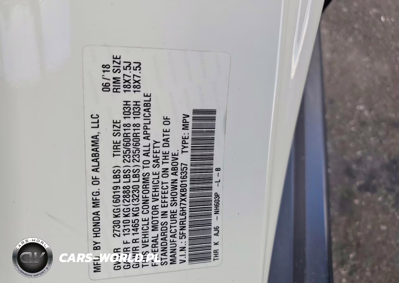 2019 Honda Odyssey Exl VIN:5FNRL6H7XKB016357 - 13