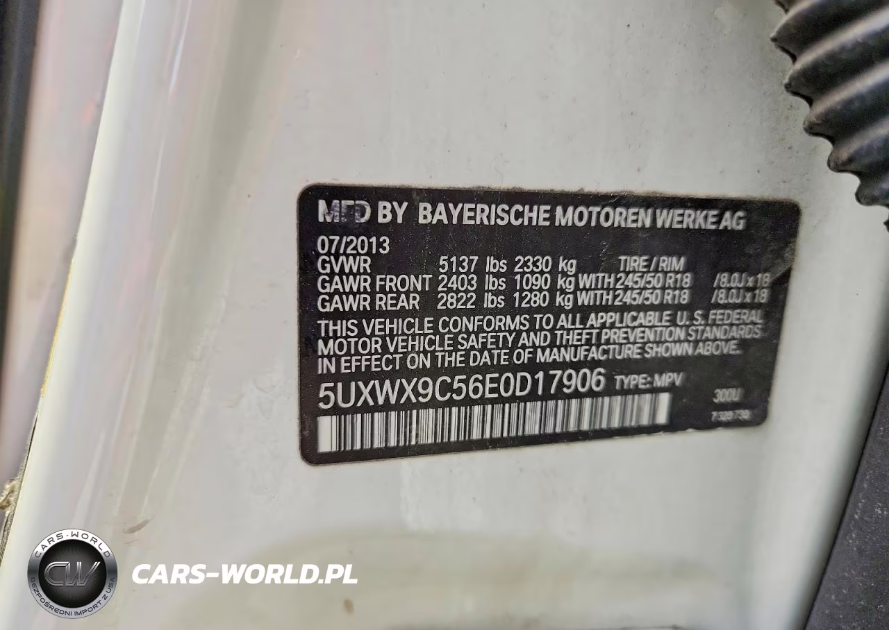 2014 BMW X3 xDrive28I VIN:5UXWX9C56E0D17906 - 14