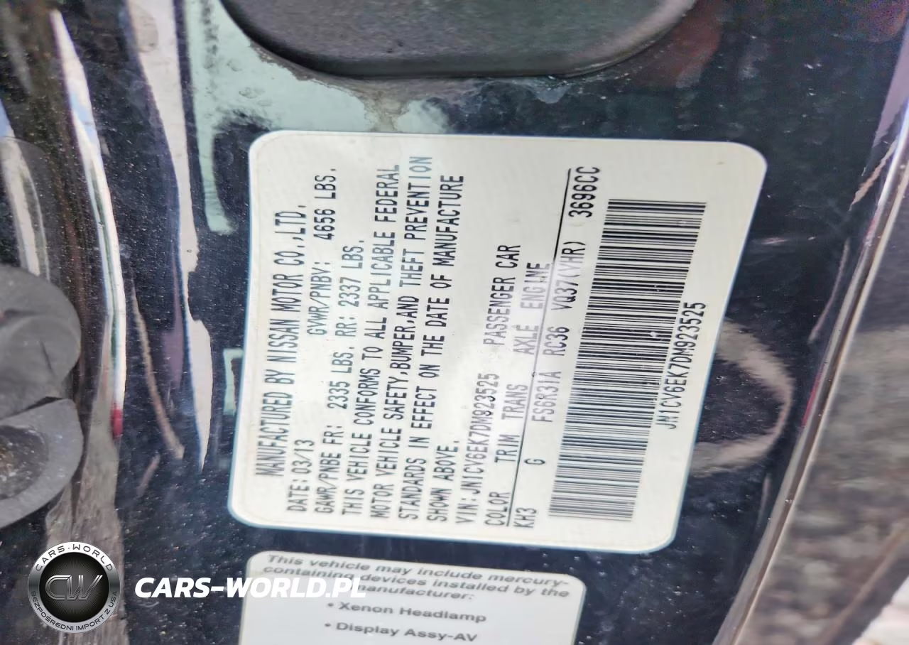 2013 Infiniti G37 Coupe Journey VIN:JN1CV6EK7DM923525 - 12