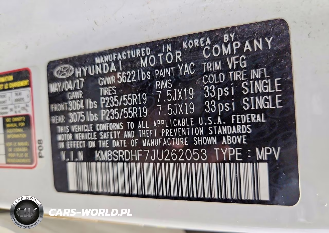 2018 Hyundai Santa Fe Se Ultimate VIN:KM8SRDHF7JU262053 - 14