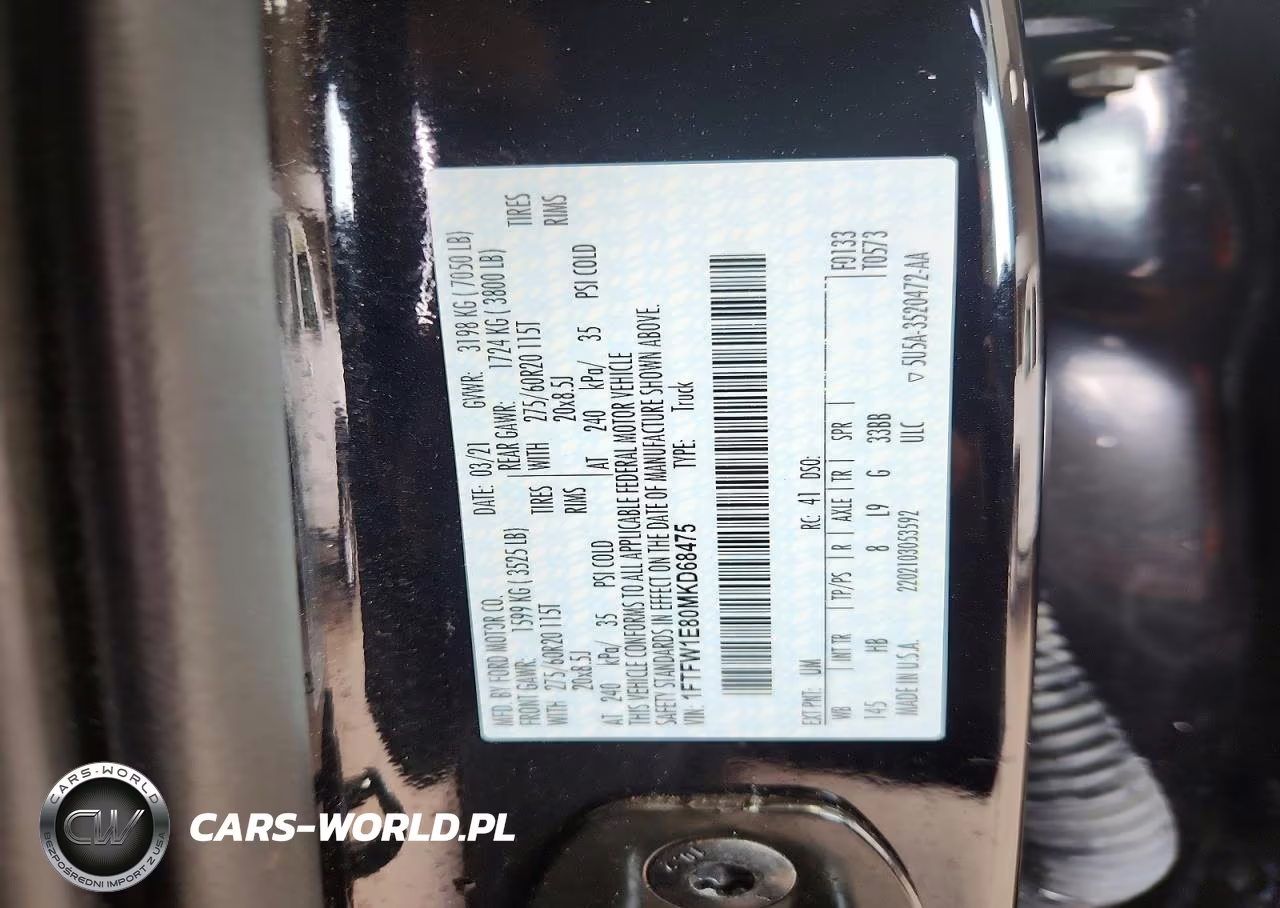 2021 Ford F150 Supercrew VIN:1FTFW1E80MKD68475 - 12