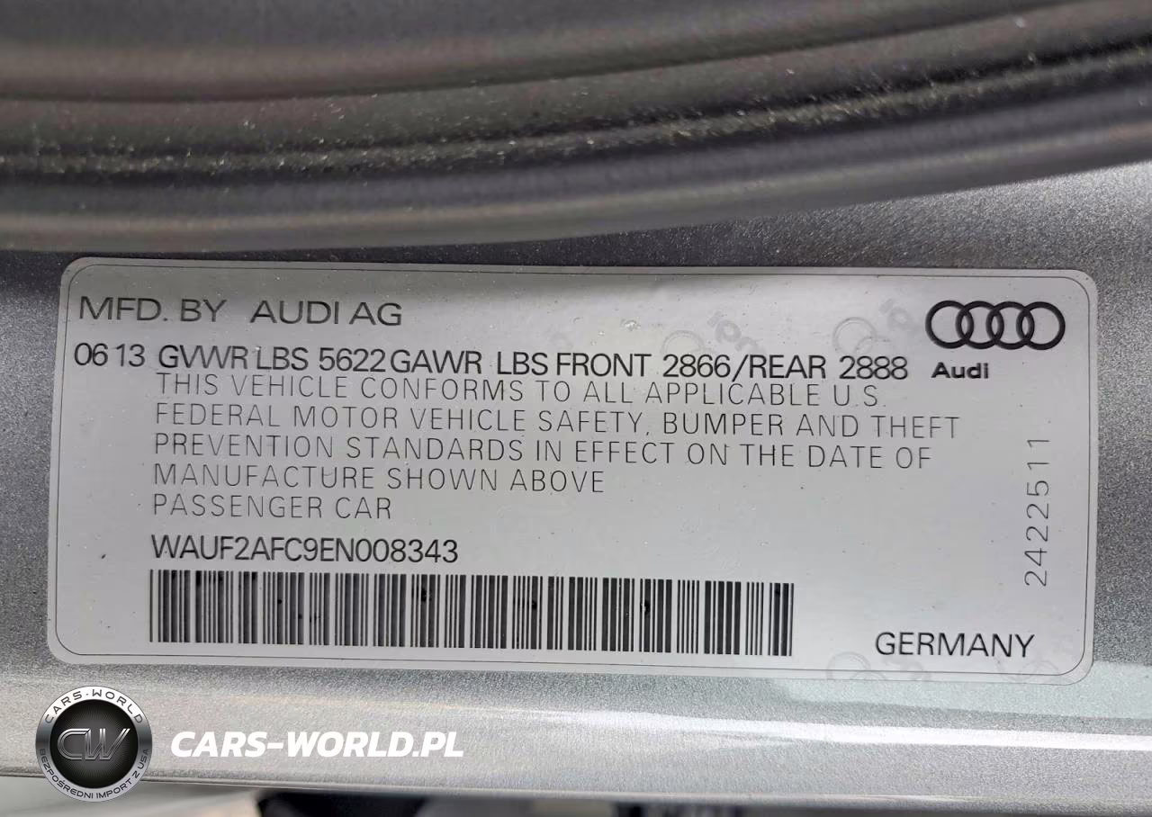 2014 Audi S6 VIN:WAUF2AFC9EN008343 - 13