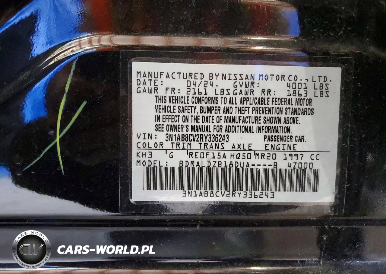 2024 Nissan Sentra Sv VIN:3N1AB8CV2RY336243 - 12