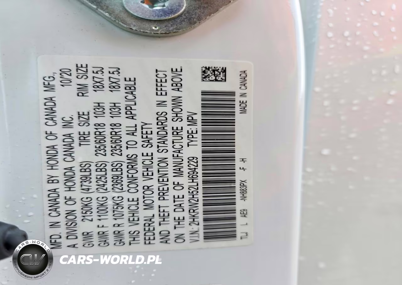 2020 Honda Cr-V Ex VIN:2HKRW2H52LH694229 - 14