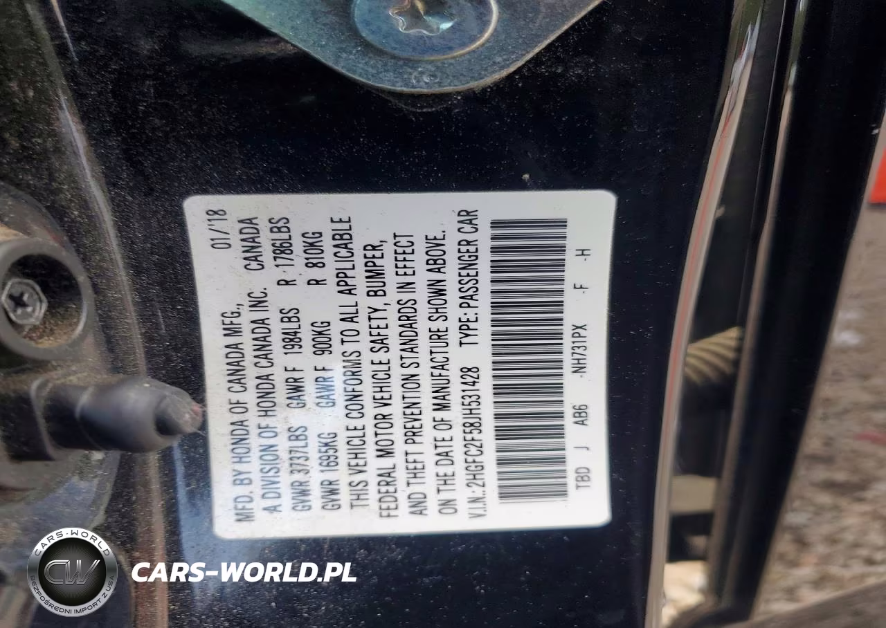 2018 Honda Civic Lx VIN:2HGFC2F58JH531428 - 13