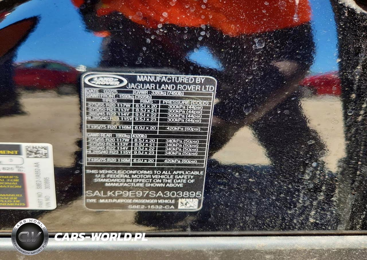 2025 Land Rover Range Rover Se VIN:SALKP9E97SA303895 - 14