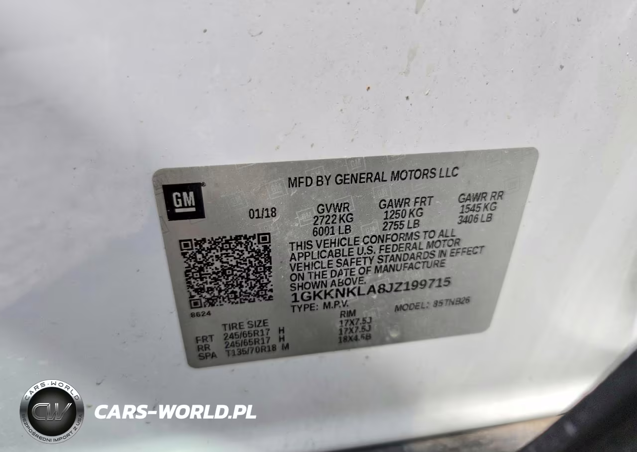 2018 GMC Acadia Sle VIN:1GKKNKLA8JZ199715 - 13