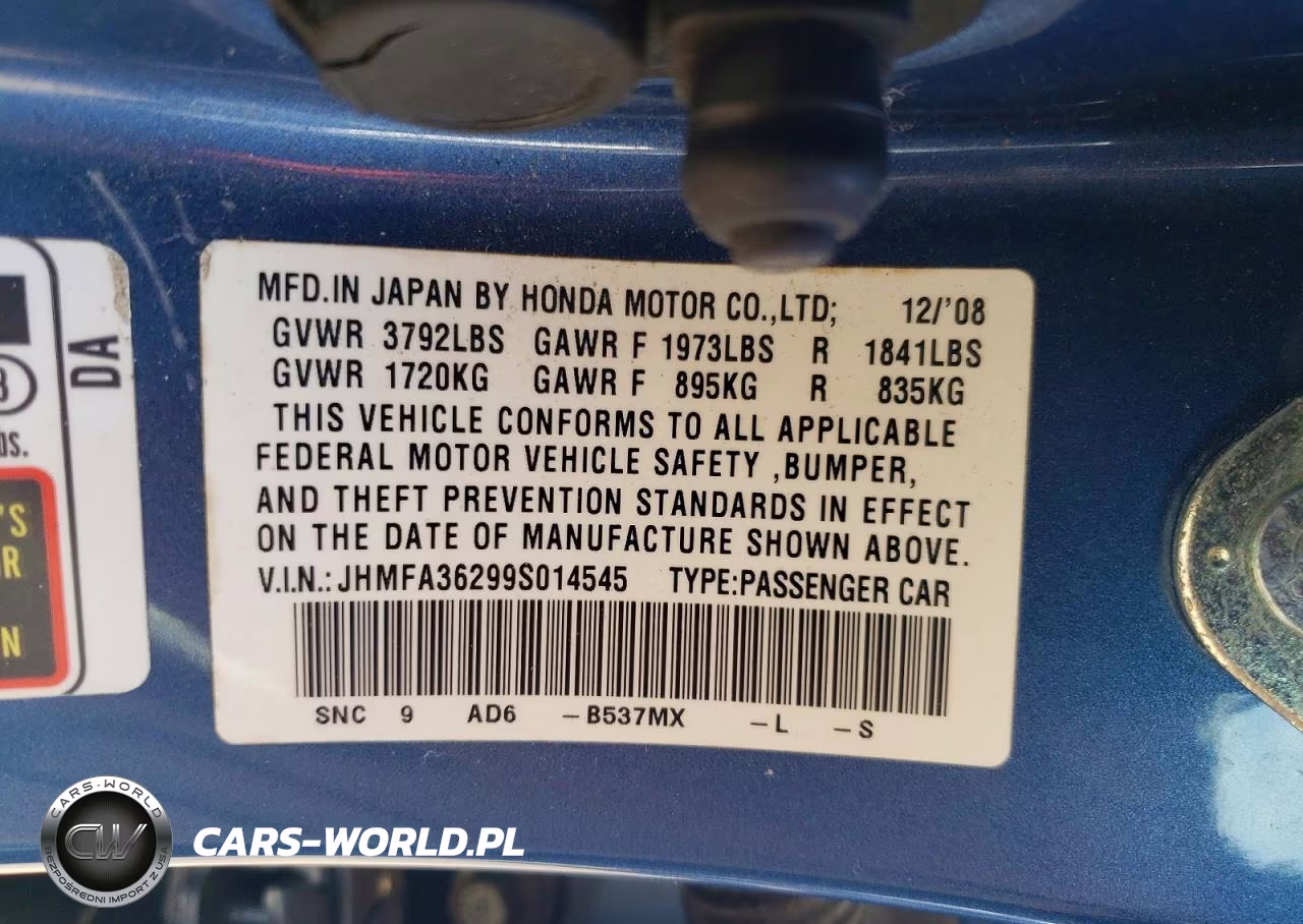 2009 Honda Civic Hybrid VIN:JHMFA36299S014545 - 12