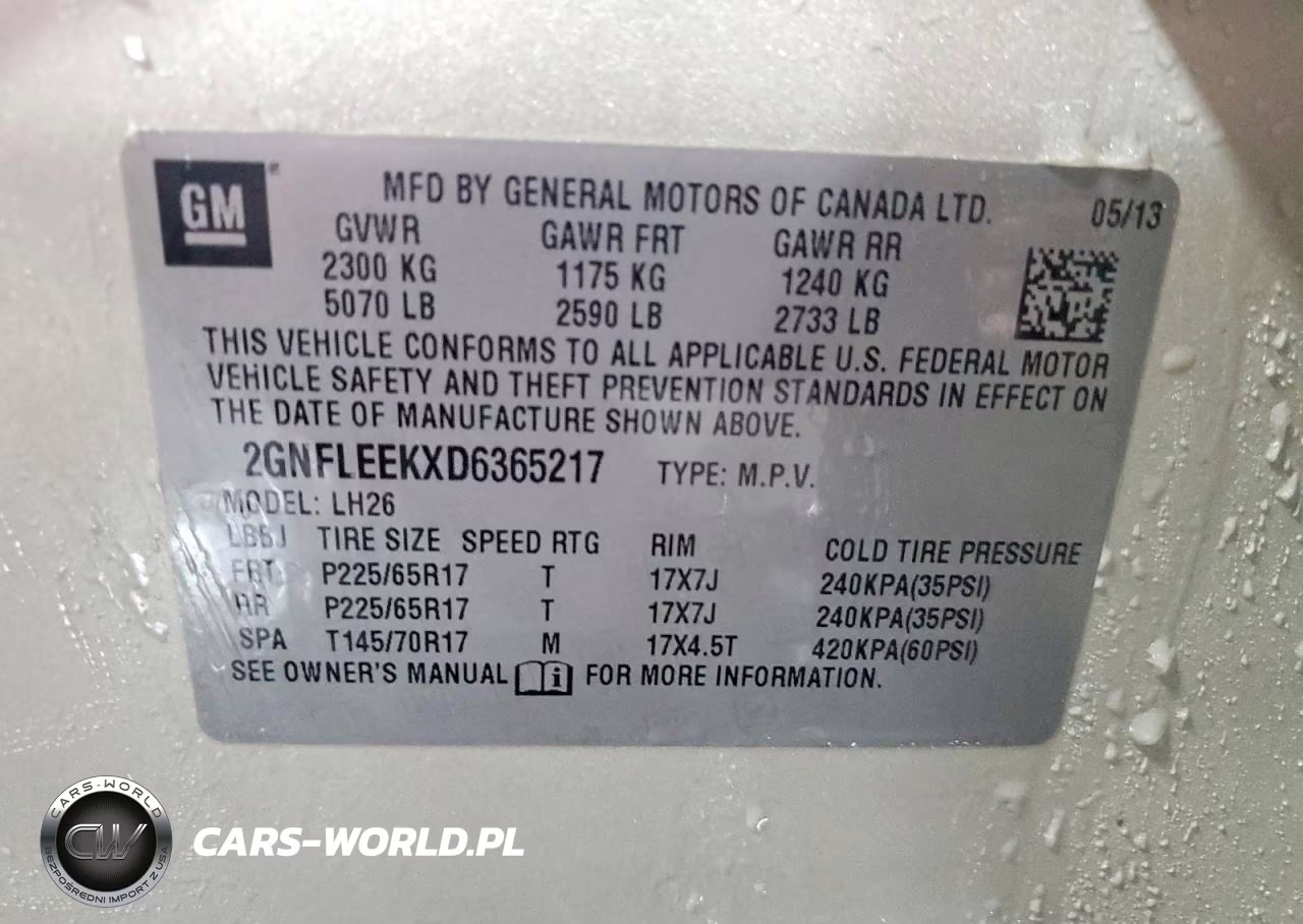 2013 Chevrolet Equinox Lt VIN:2GNFLEEKXD6365217 - 12