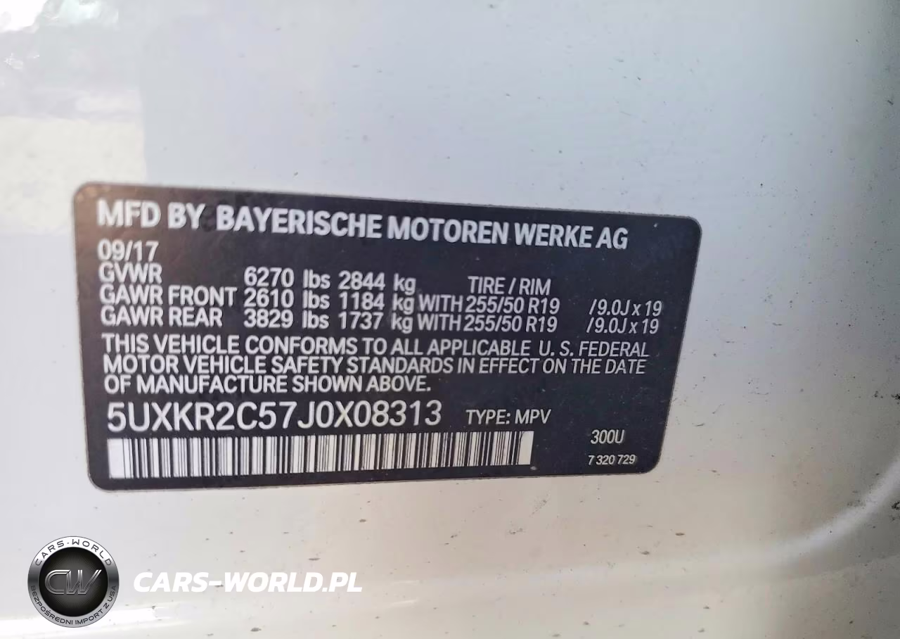 2018 BMW X5 Sdrive35I VIN:5UXKR2C57J0X08313 - 13