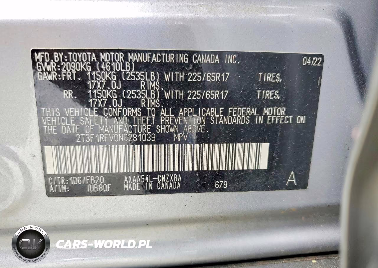 2022 Toyota Rav4 Le VIN:2T3F1RFV0NC281039 - 13