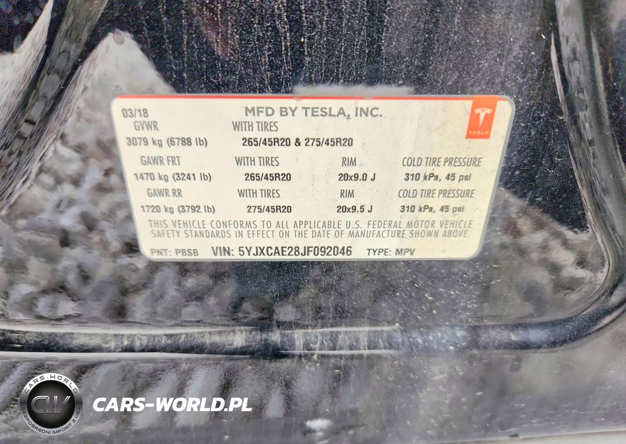 2018 Tesla Model X VIN:5YJXCAE28JF092046 - 12
