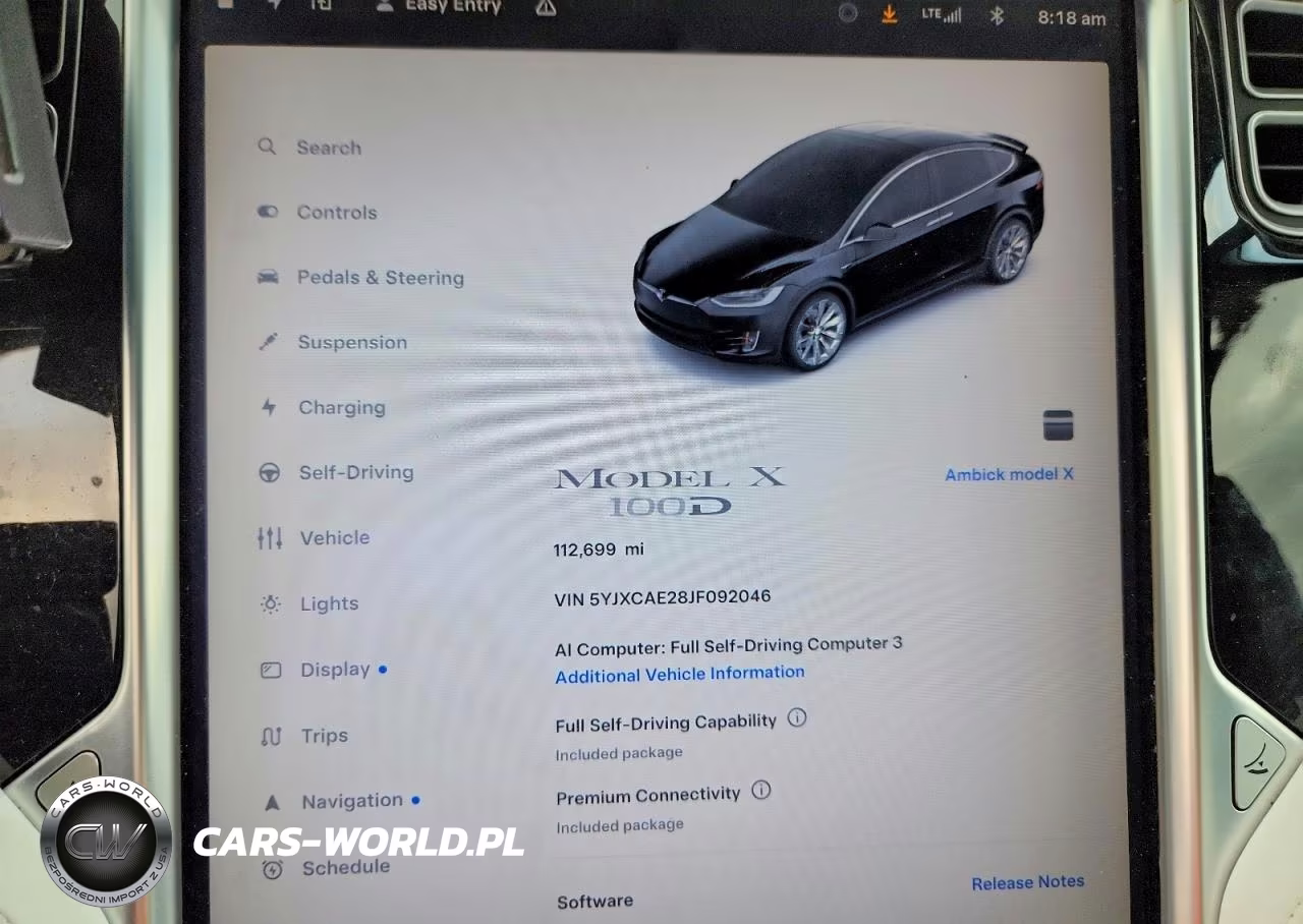 2018 Tesla Model X VIN:5YJXCAE28JF092046 - 9