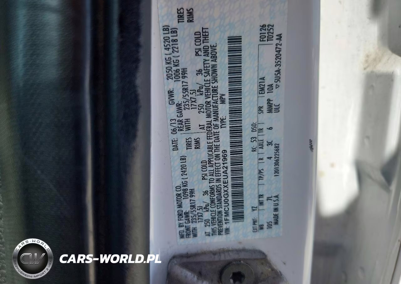 2014 Ford Escape Se VIN:1FMCU0GXXEUA21969 - 13