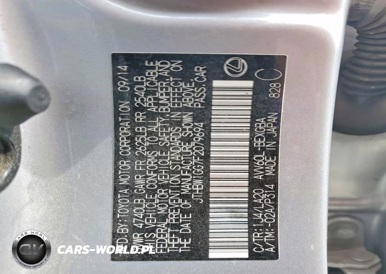 2015 Lexus Es 300H VIN:JTHBW1GG7F2079694 - 13