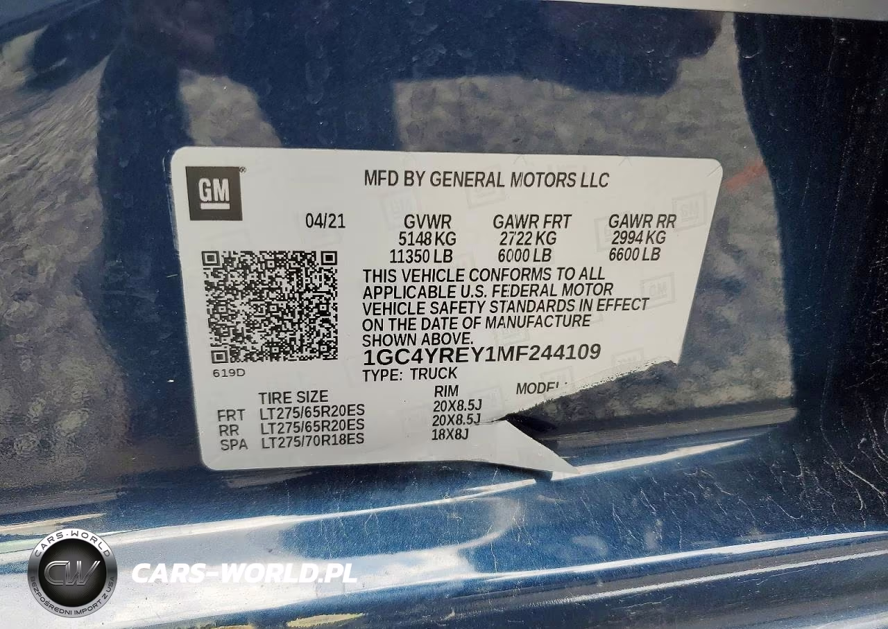 2021 Chevrolet Silverado K2500 High Country VIN:1GC4YREY1MF244109 - 12