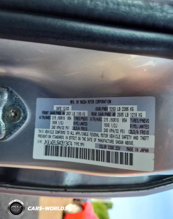 2004 Mazda Mpv Wagon VIN:JM3LW28J940513474 - 13