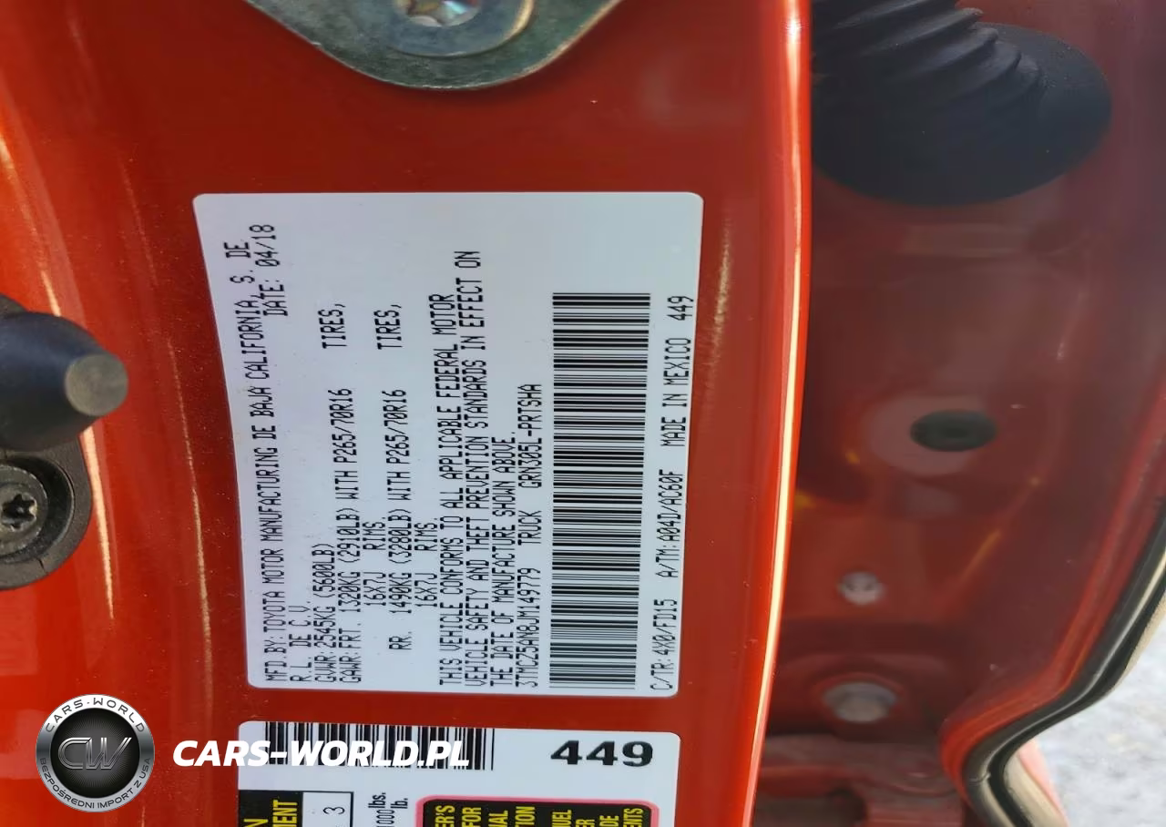 2018 Toyota Tacoma Trd Off-Road VIN:3TMCZ5AN8JM149779 - 12