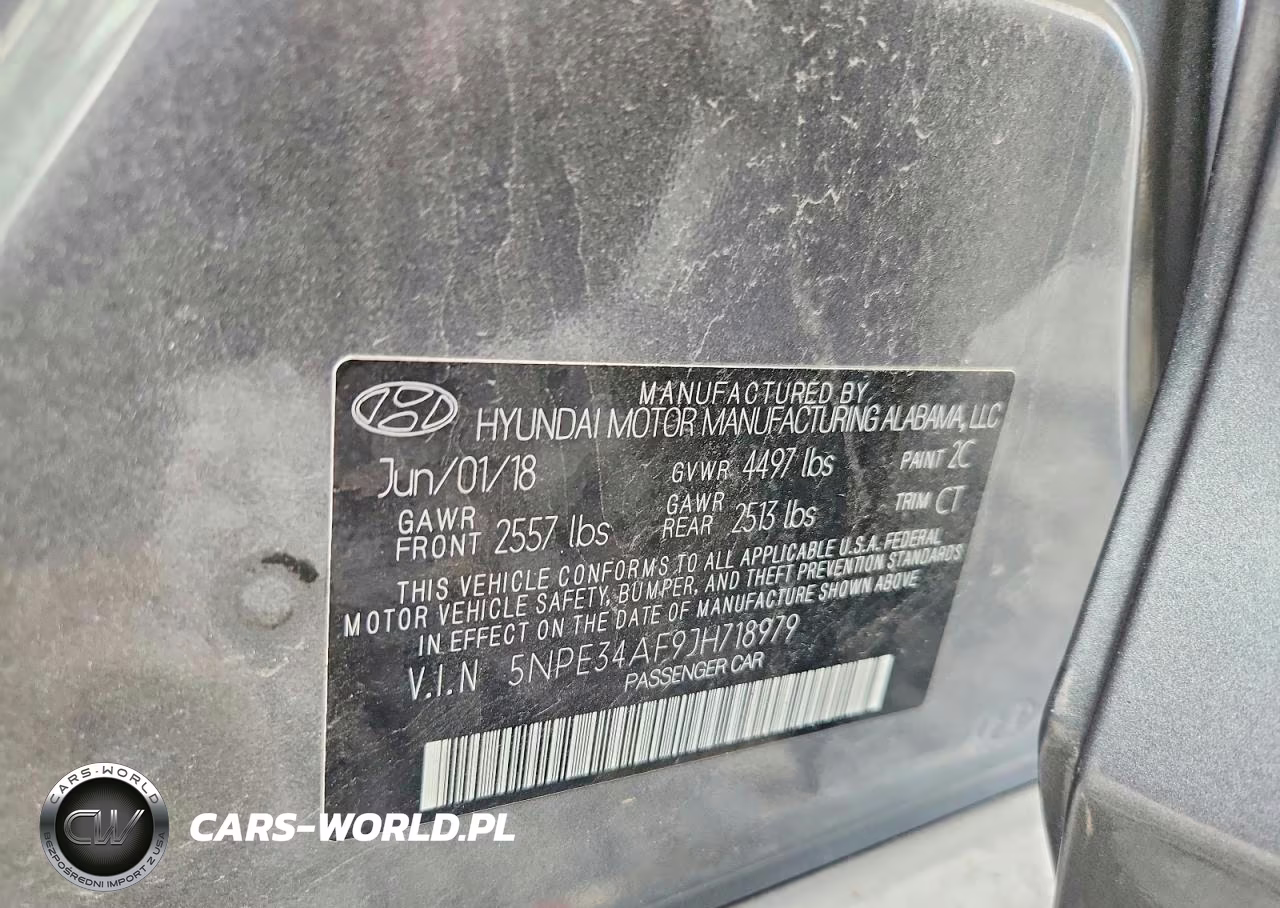 2018 Hyundai Sonata Sport+ VIN:5NPE34AF9JH718979 - 12