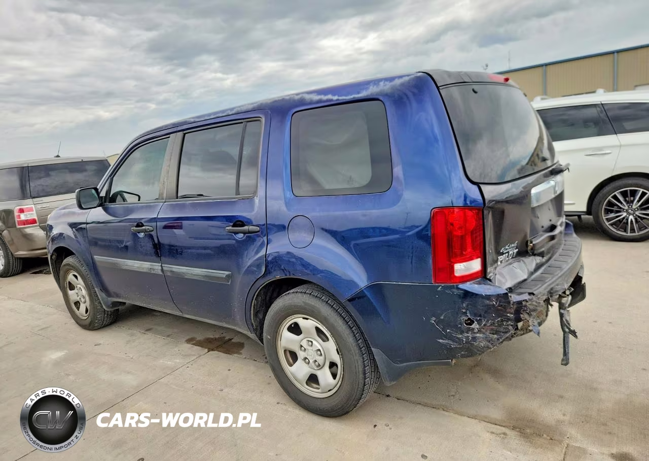 2013 Honda Pilot Lx VIN:5FNYF3H21DB035355 - 2