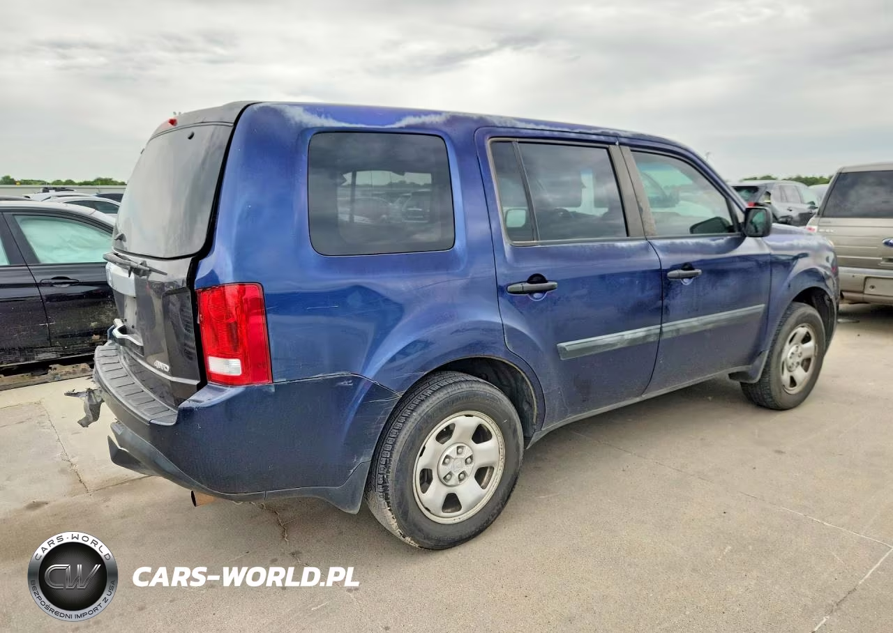 2013 Honda Pilot Lx VIN:5FNYF3H21DB035355 - 3
