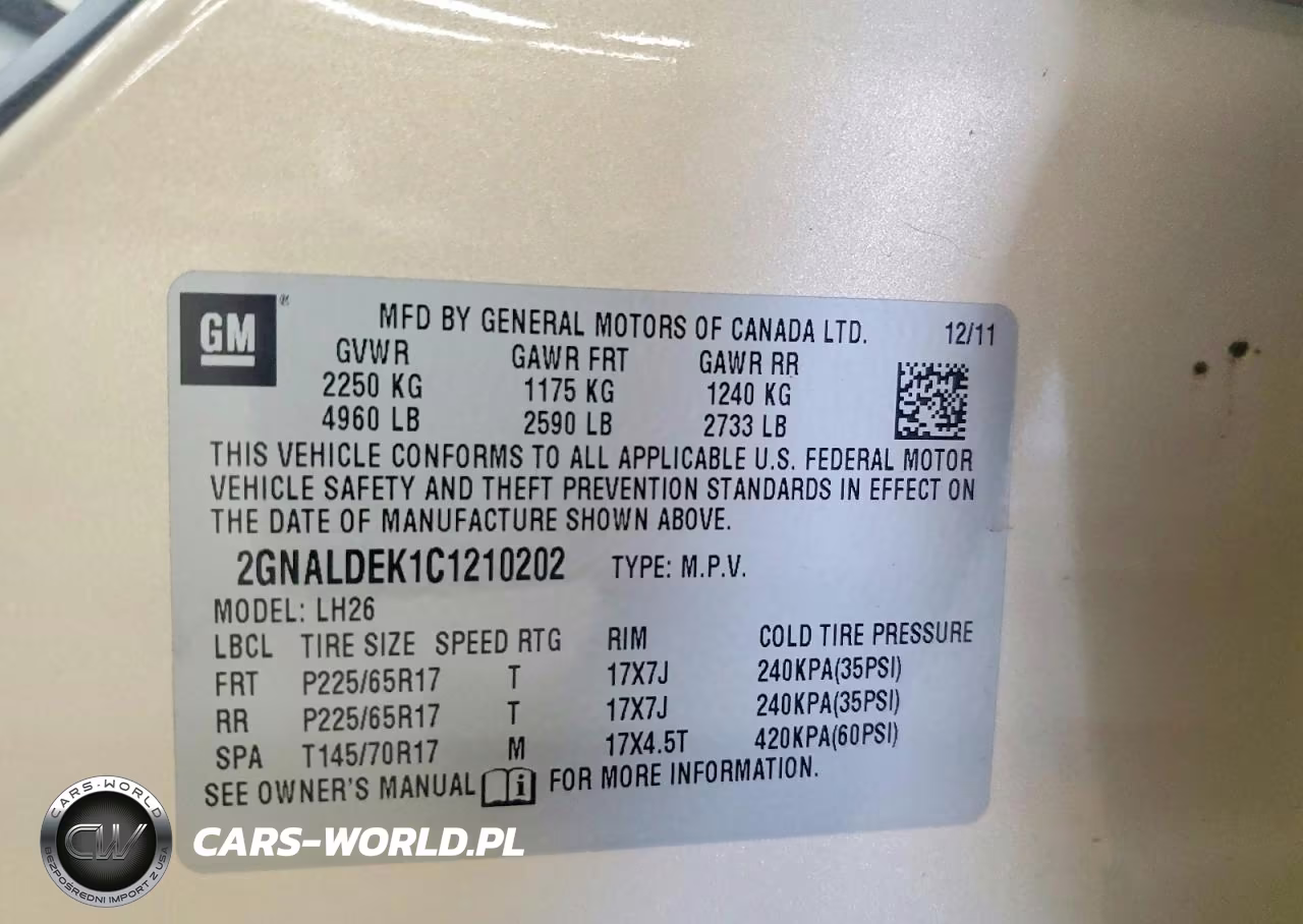 2012 Chevrolet Equinox Lt VIN:2GNALDEK1C1210202 - 13