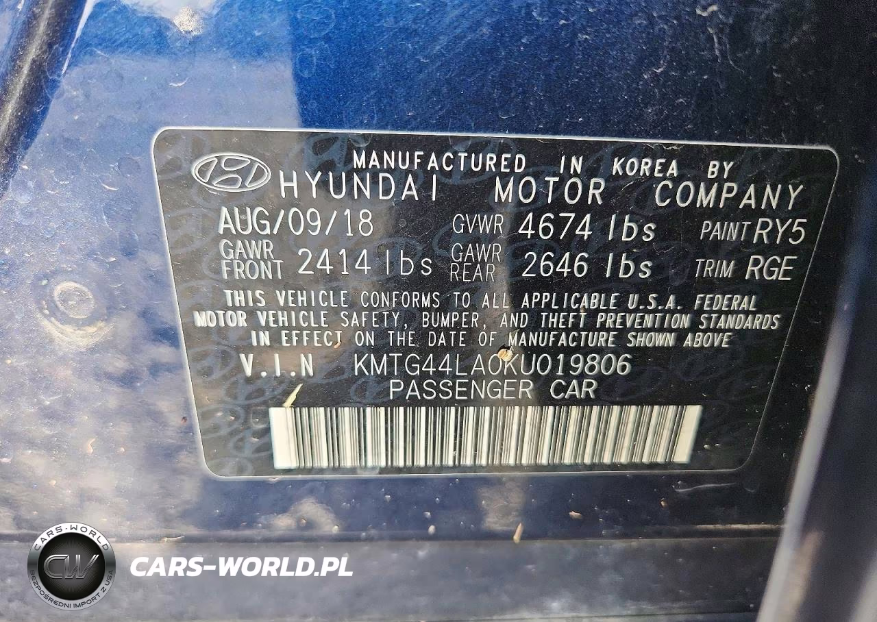 2019 Genesis G70 2.0T Advanced VIN:KMTG44LA0KU019806 - 13