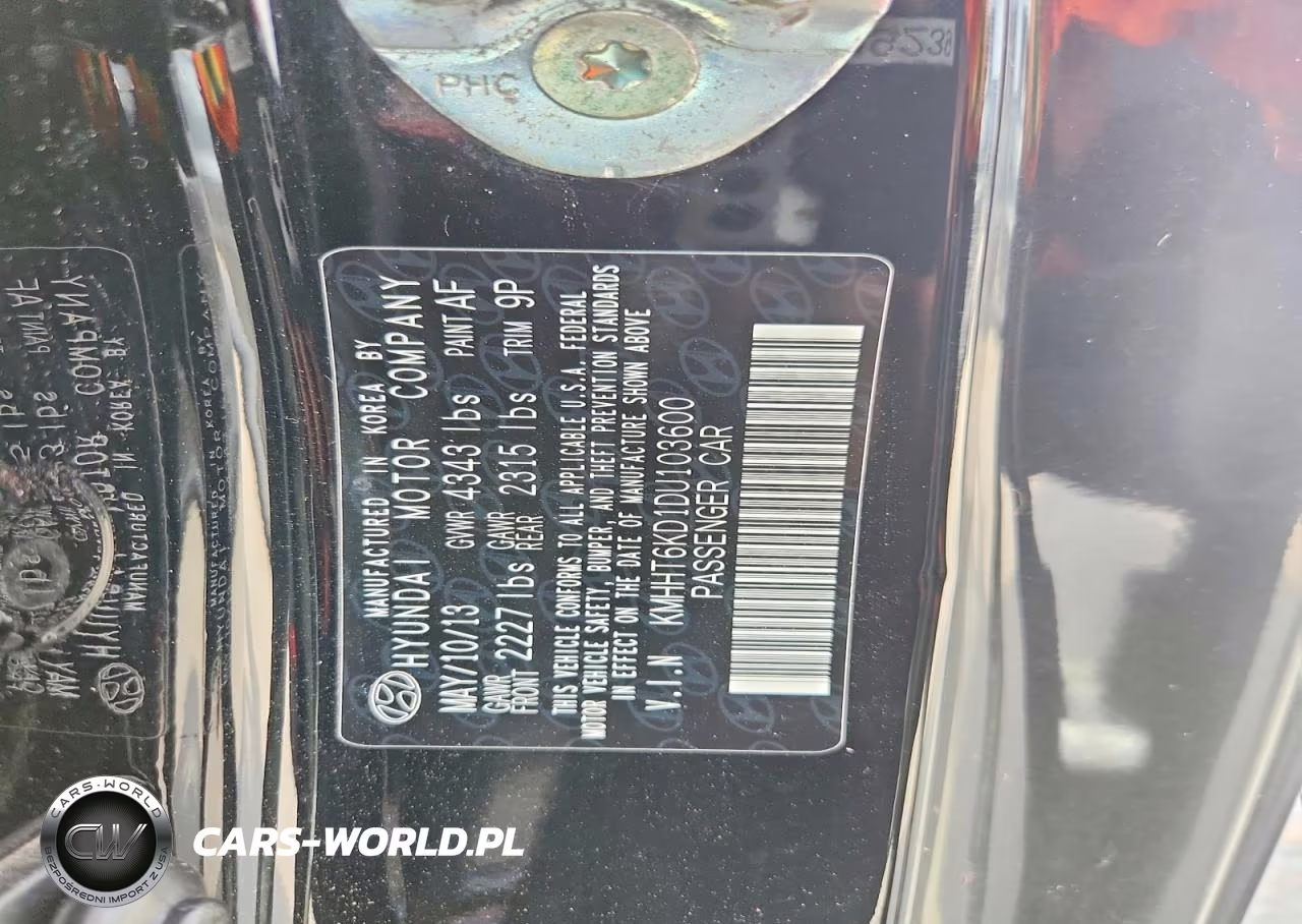 2013 Hyundai Genesis Coupe 2.0T VIN:KMHHT6KD1DU103600 - 13