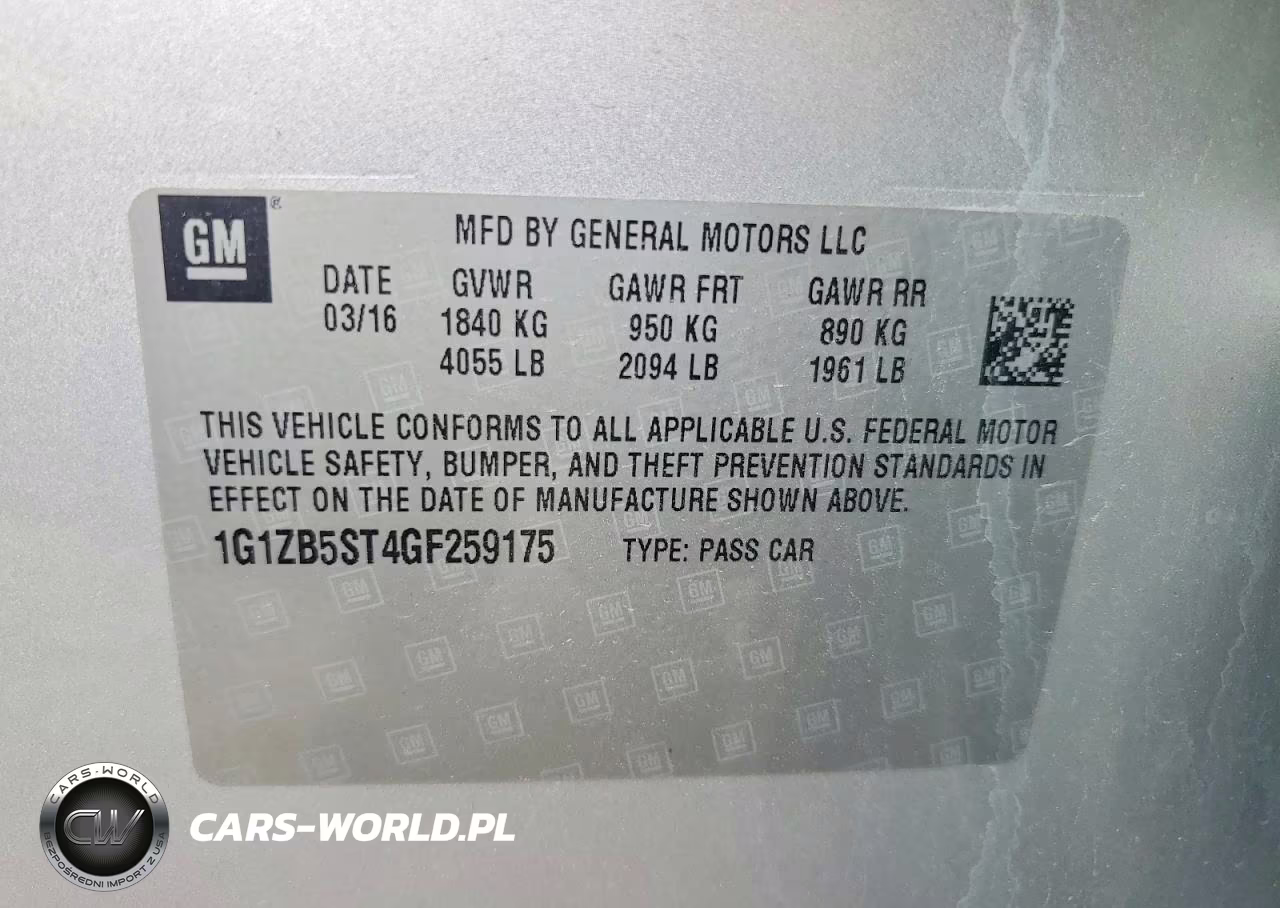 2016 Chevrolet Malibu Ls VIN:1G1ZB5ST4GF259175 - 13