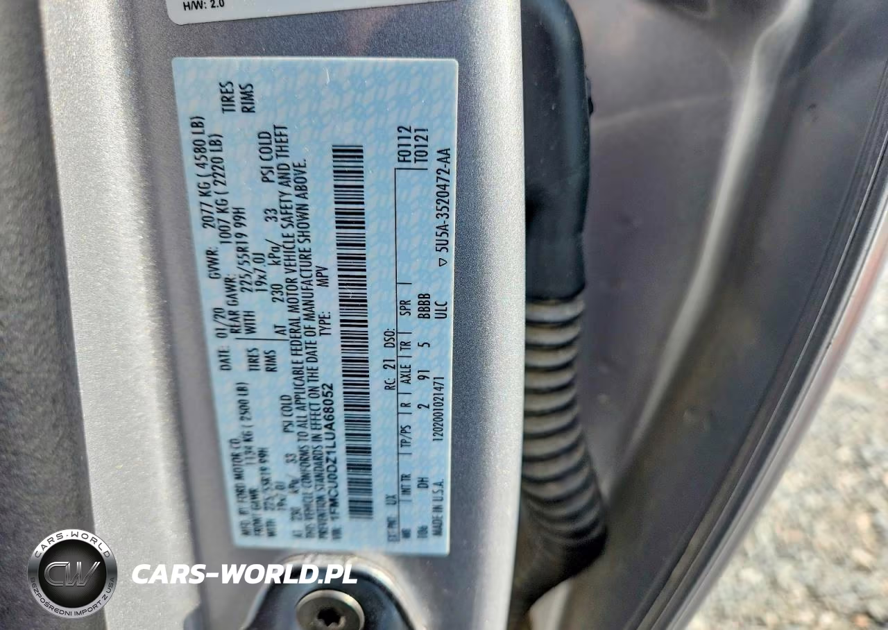 2020 Ford Escape Titanium VIN:1FMCU0DZ1LUA68052 - 13
