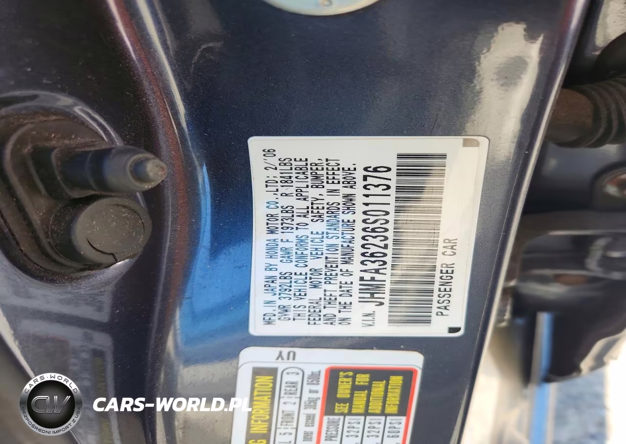 2006 Honda Civic Hybrid VIN:JHMFA36236S011376 - 12