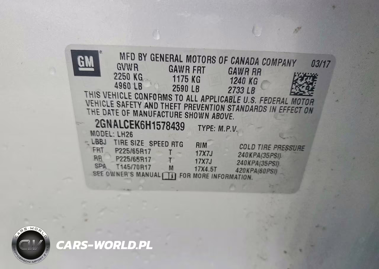 2017 Chevrolet Equinox Lt VIN:2GNALCEK6H1578439 - 14