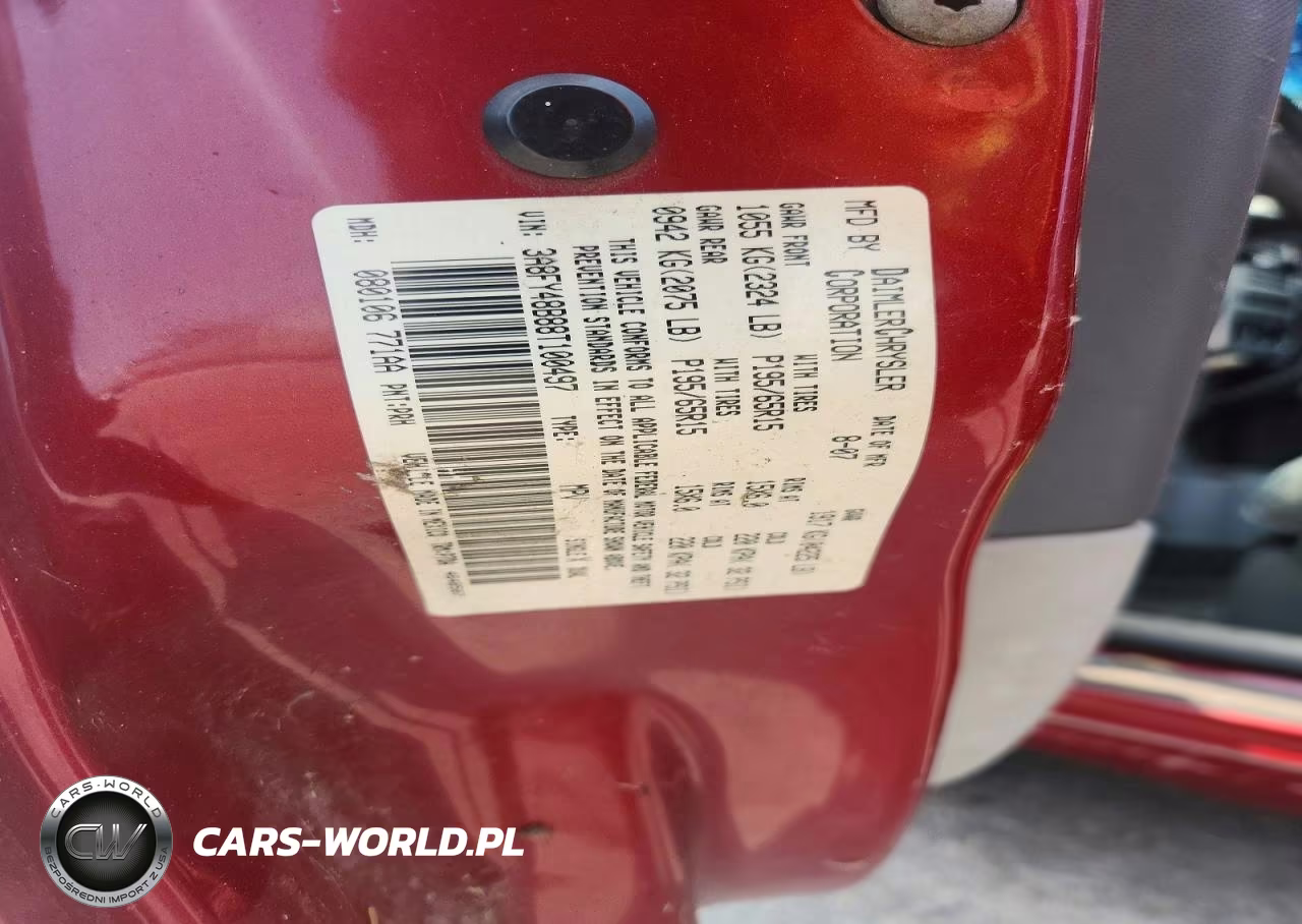 2008 Chrysler Pt Cruiser VIN:3A8FY48B88T100497 - 12