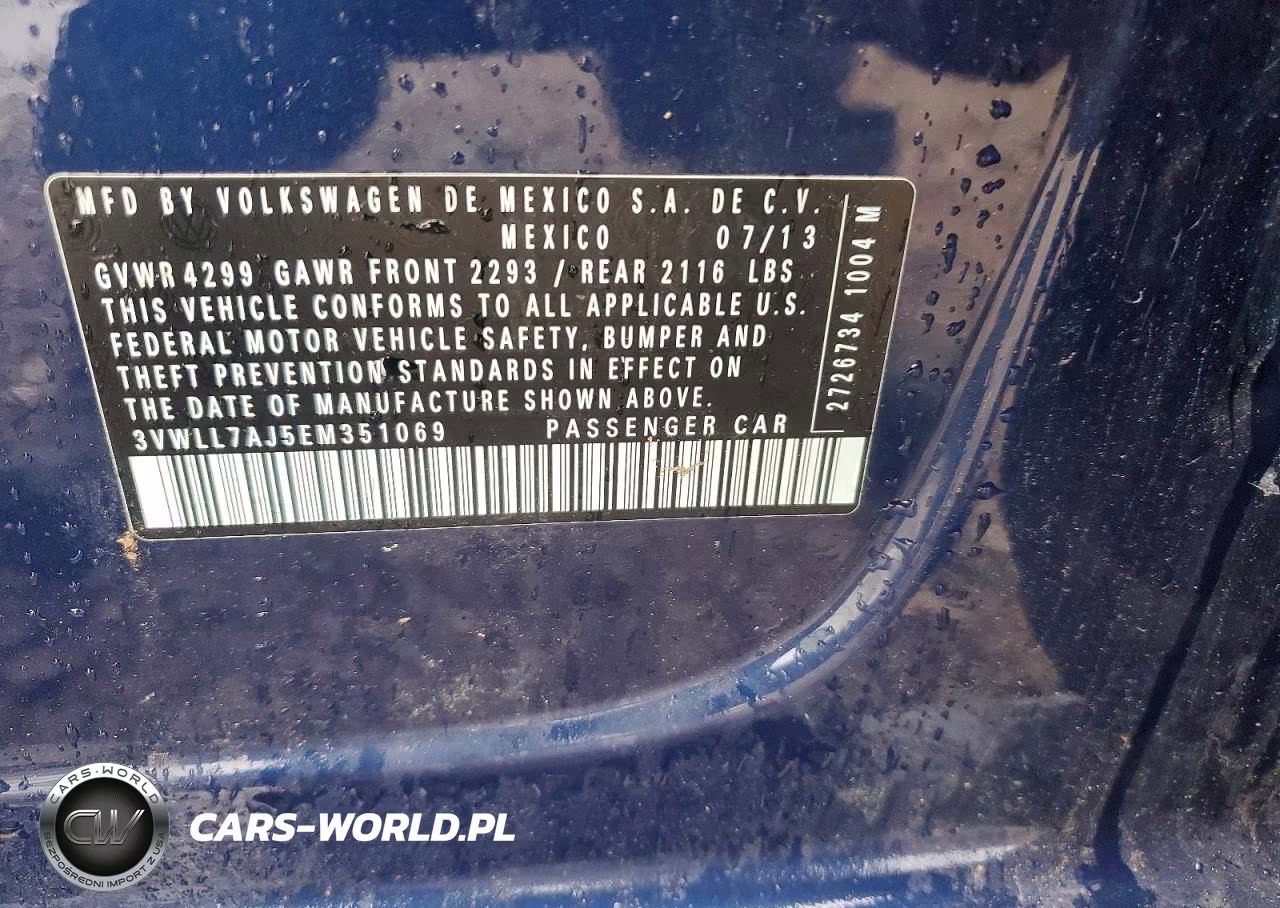 2014 Volkswagen Jetta Tdi VIN:3VWLL7AJ5EM351069 - 12