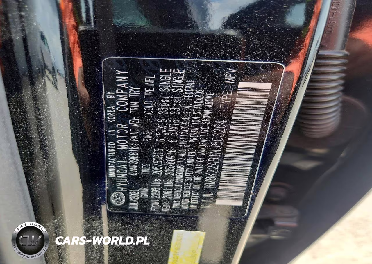 2022 Hyundai Kona Se VIN:KM8K22AB1NU803264 - 13