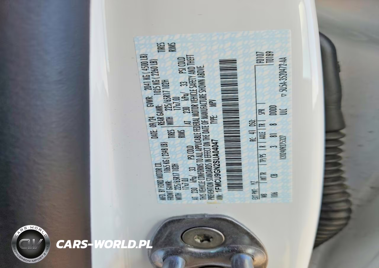 2025 Ford Escape Active VIN:1FMCU9GN2SUA04047 - 12