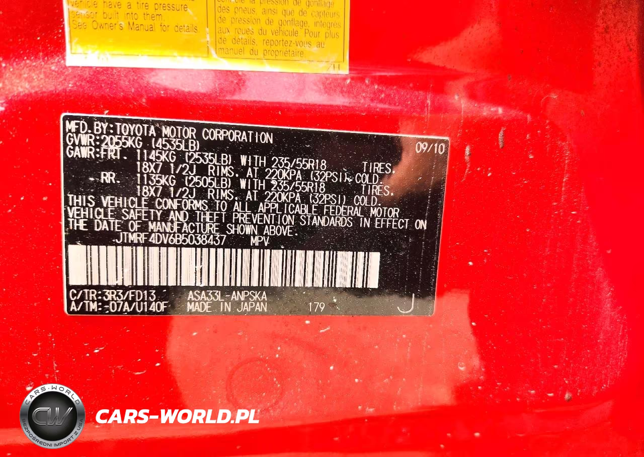 2011 Toyota Rav4 Sport VIN:JTMRF4DV6B5038437 - 12