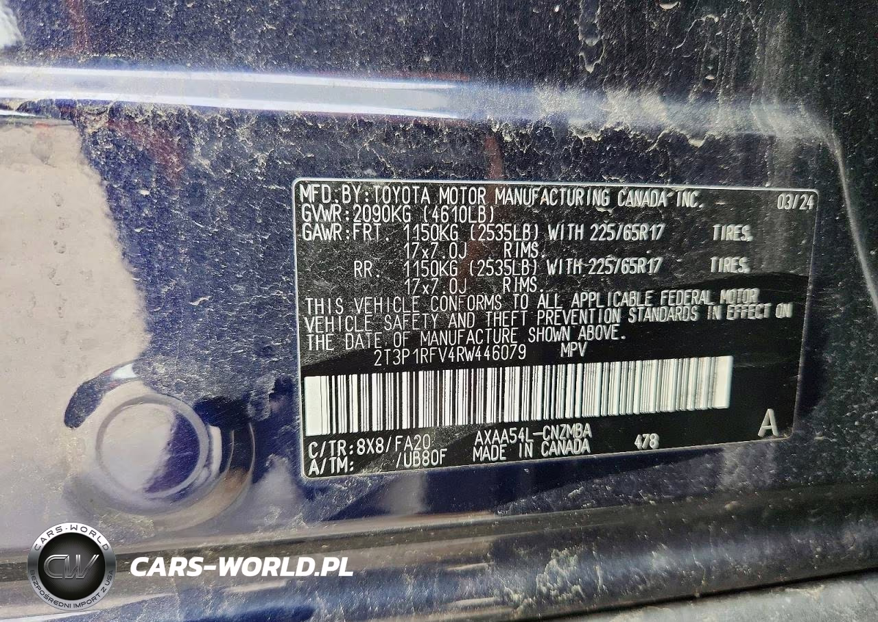 2024 Toyota Rav4 Xle VIN:2T3P1RFV4RW446079 - 13