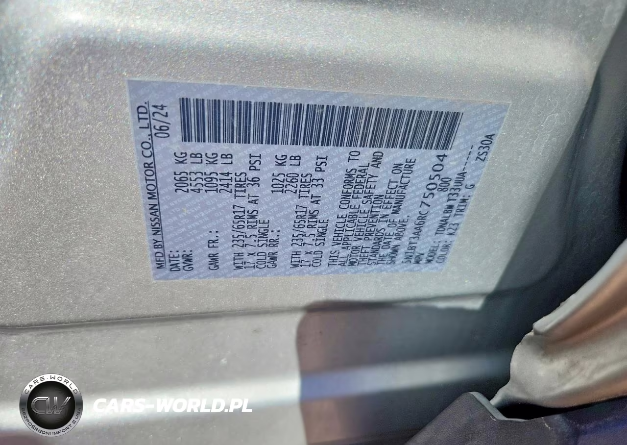 2024 Nissan Rogue S VIN:5N1BT3AA6RC750504 - 13