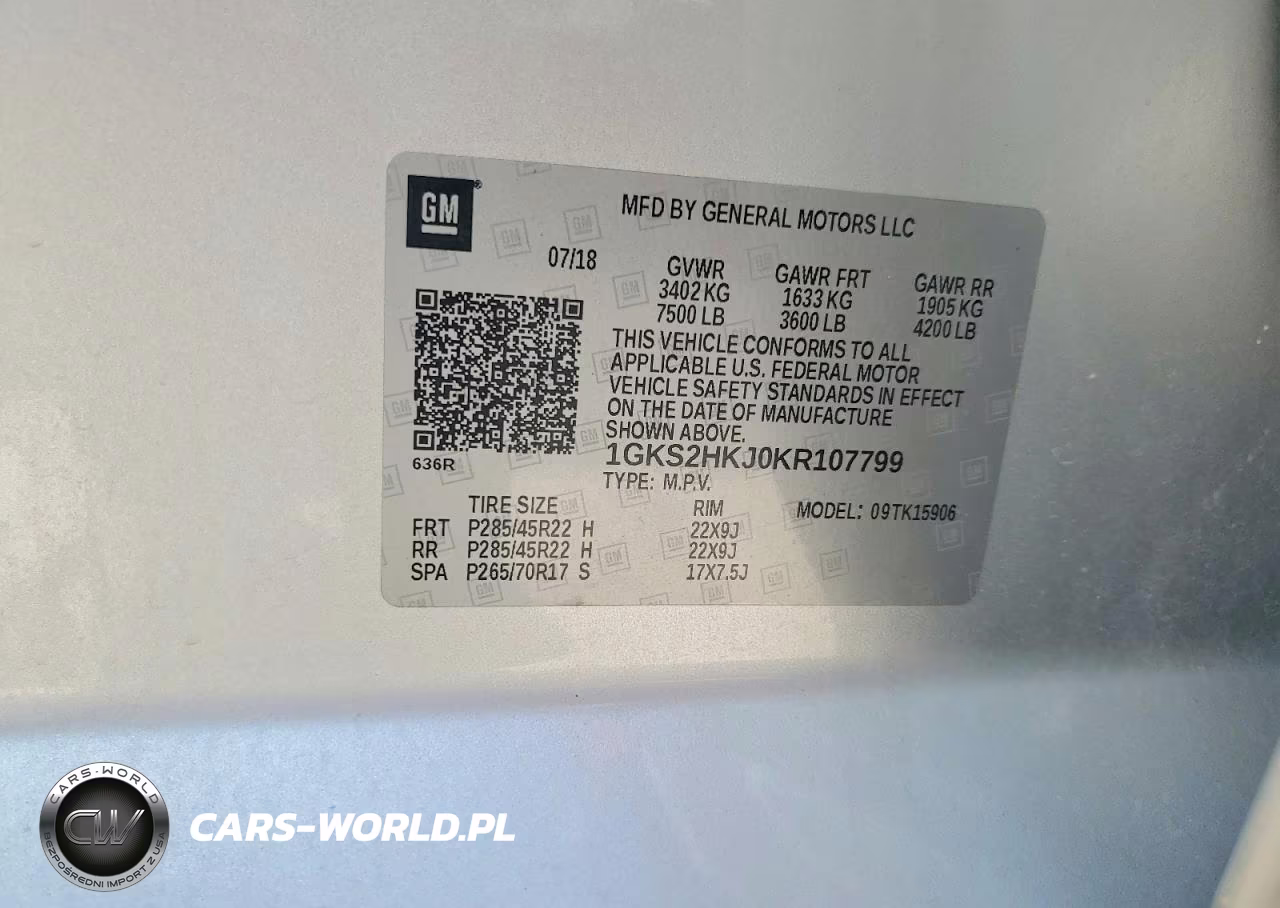 2019 GMC Yukon Xl Denali VIN:1GKS2HKJ0KR107799 - 13