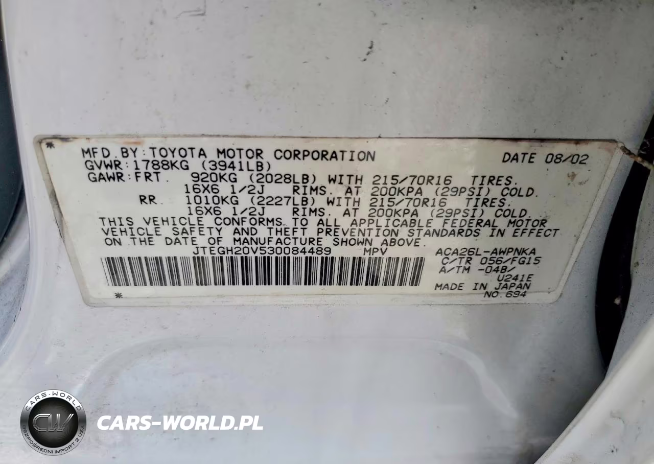 2003 Toyota Rav4 Base VIN:JTEGH20V530084489 - 13