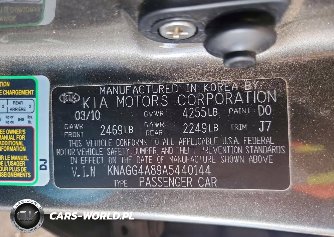 2010 Kia Optima Lx VIN:KNAGG4A89A5440144 - 13