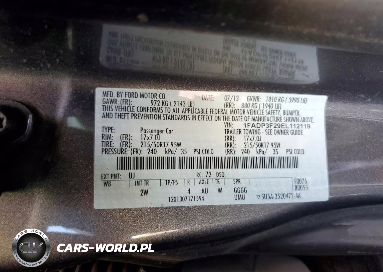 2014 Ford Focus Se VIN:1FADP3F29EL112119 - 12
