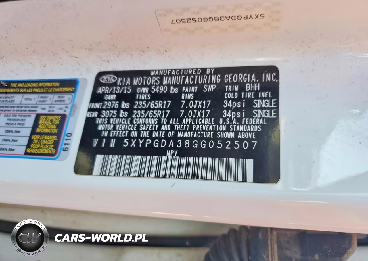2016 Kia Sorento Lx VIN:5XYPGDA38GG052507 - 13