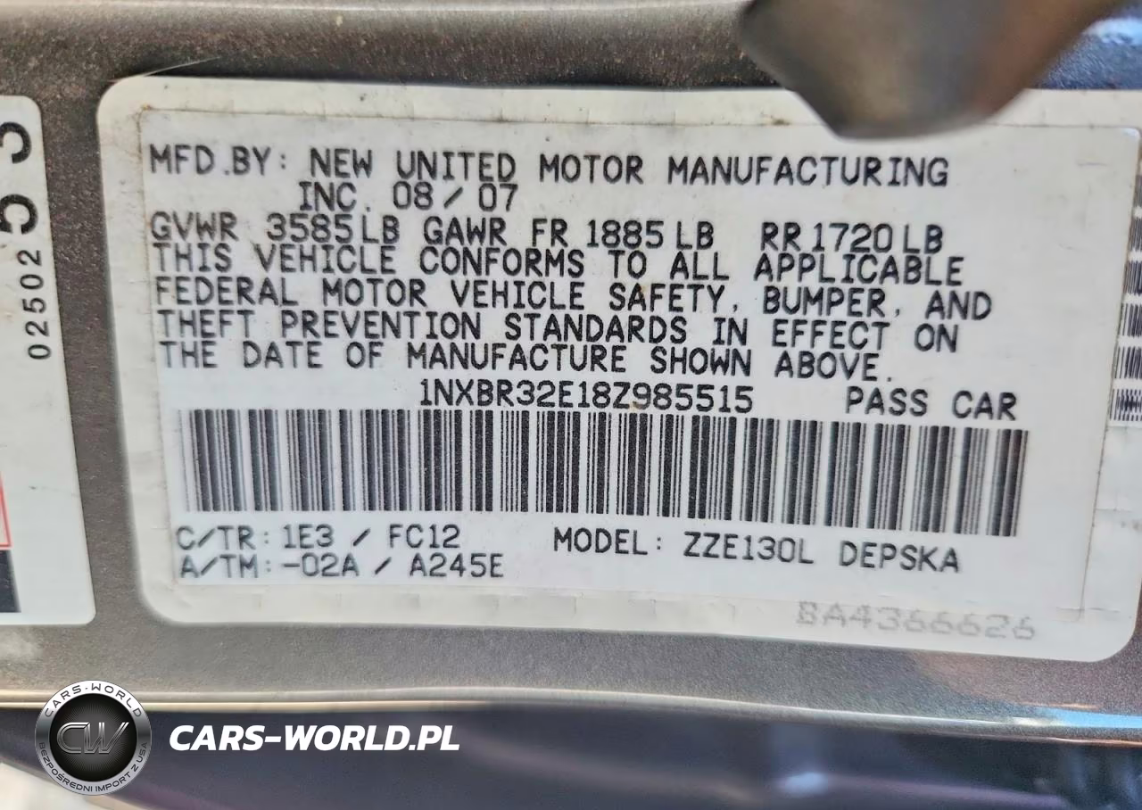 2008 Toyota Corolla S VIN:1NXBR32E18Z985515 - 13